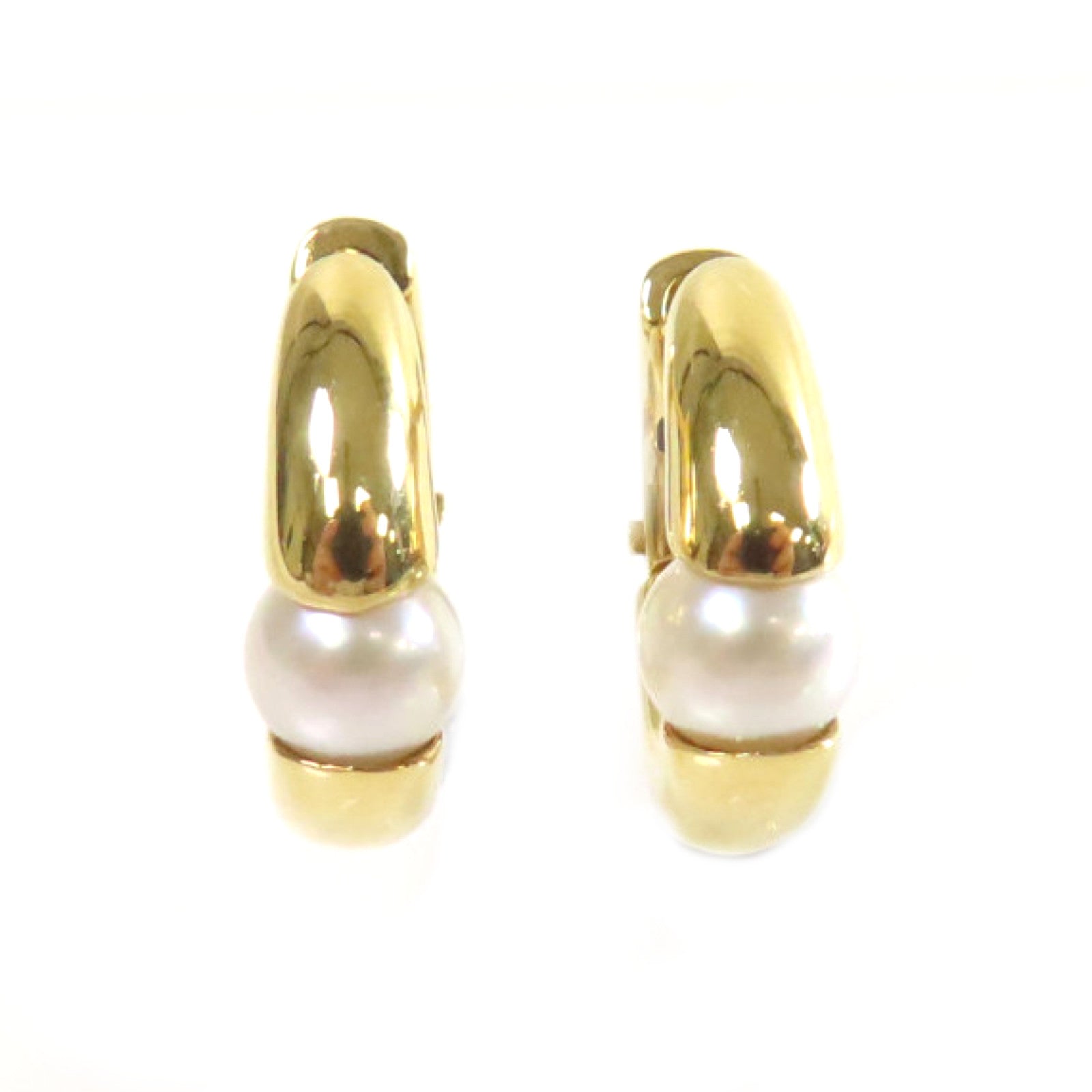 MIKIMOTO 18K黃金/珍珠Pearl Earrings耳環