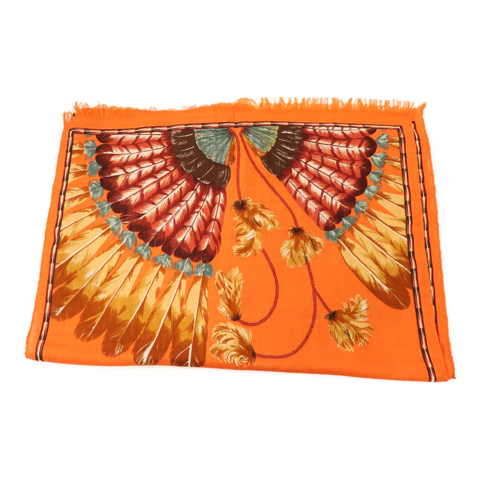 HERMES 羊絨/絲質Scarf圍巾