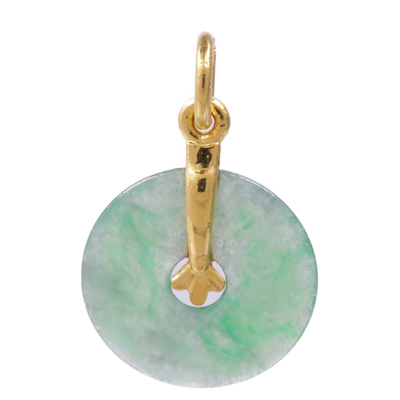 JEWELRY 24K黃金Jade Pendant Top翡翠吊墜