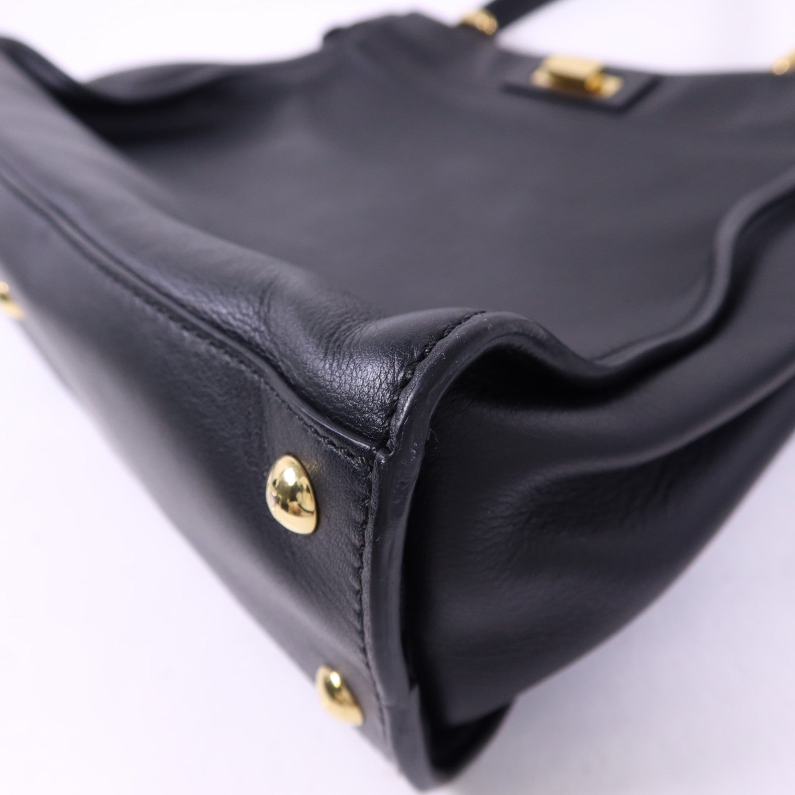 FENDI 牛皮皮革Peekaboo金扣手挽肩背兩用袋