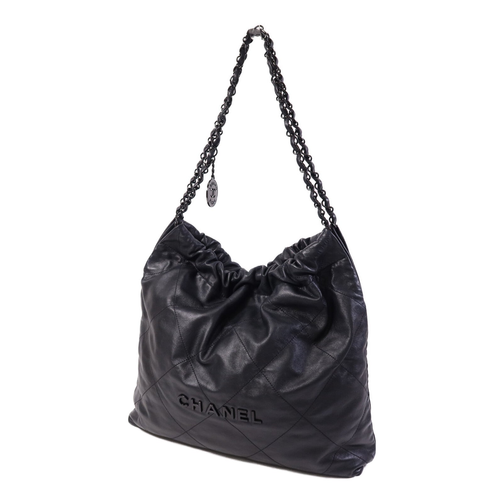 CHANEL 羊皮皮革Chanel 22鏈帶肩背袋