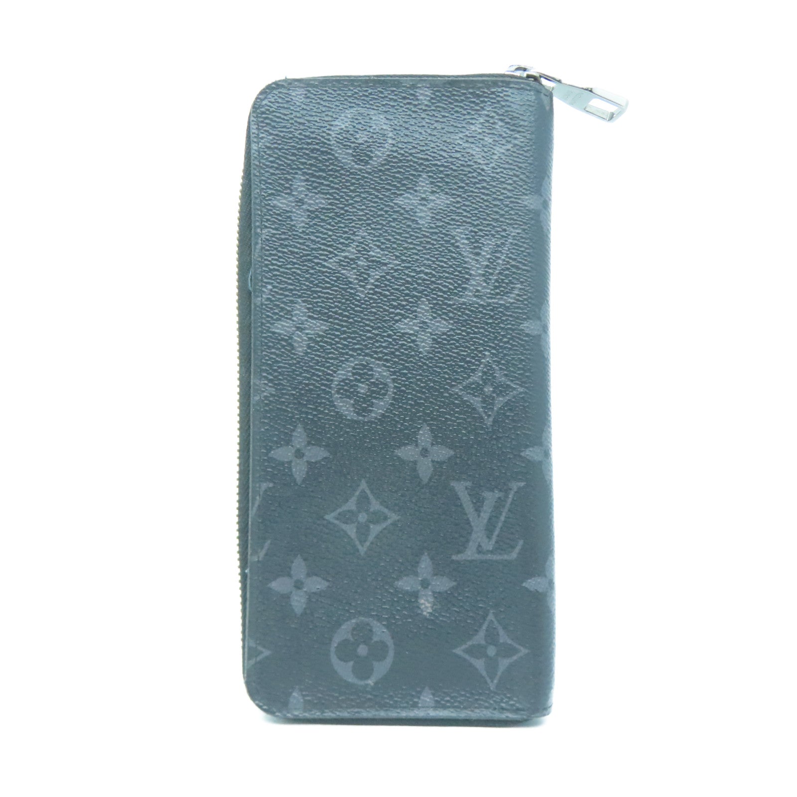 LOUIS VUITTON 【激減優惠】Monogram Eclipse Zippy Wallet Vertical銀扣長錢包黑色