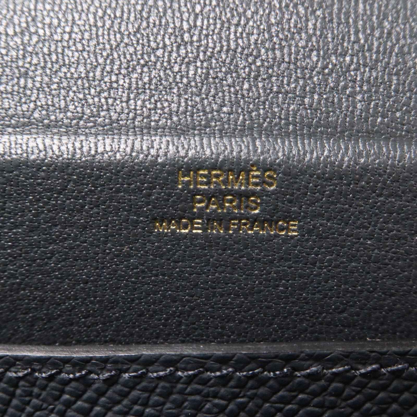 HERMES Epsom皮革Kelly Multipocket To Go Pouch肩背袋Gris Misty