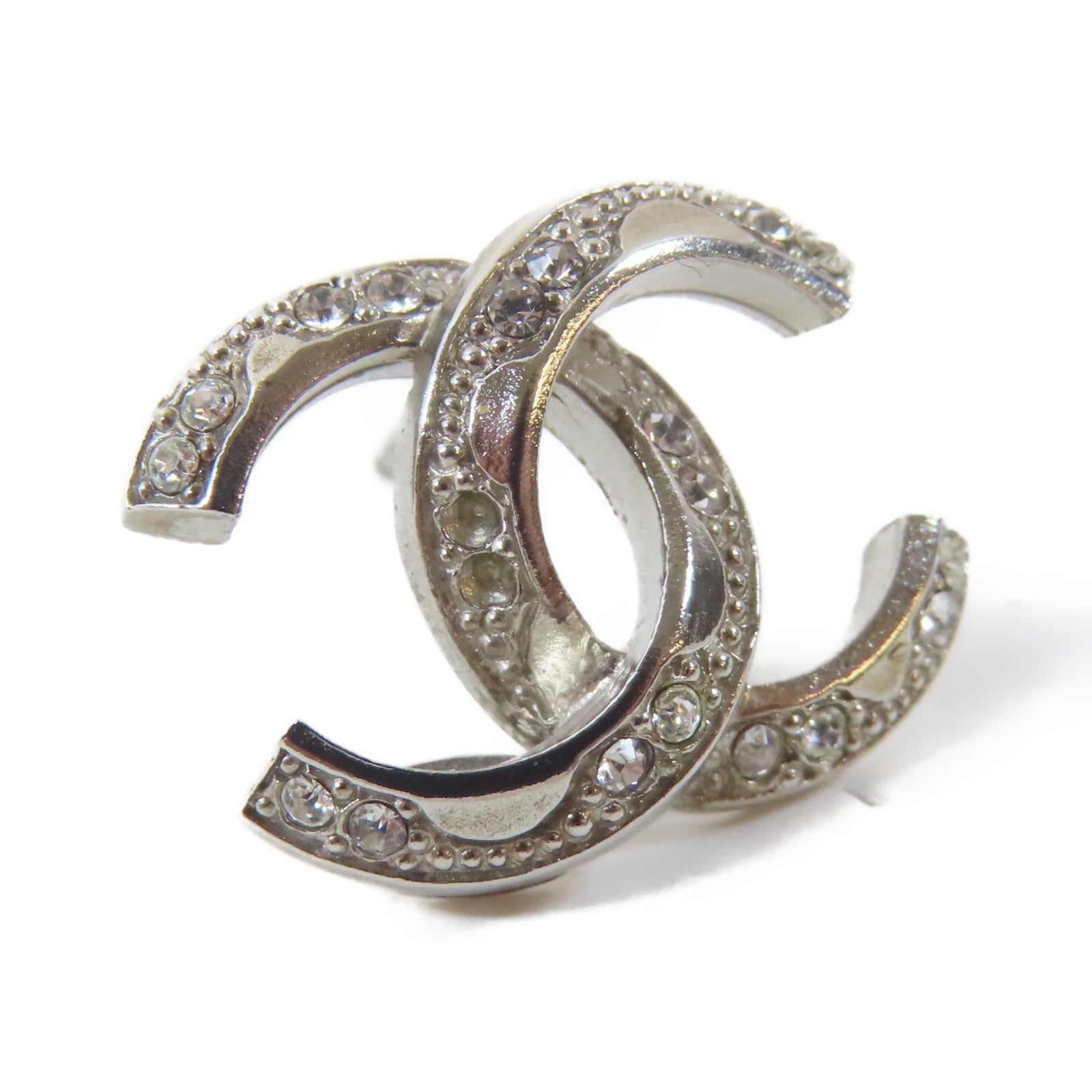 CHANEL 金屬Earrings耳環銀色