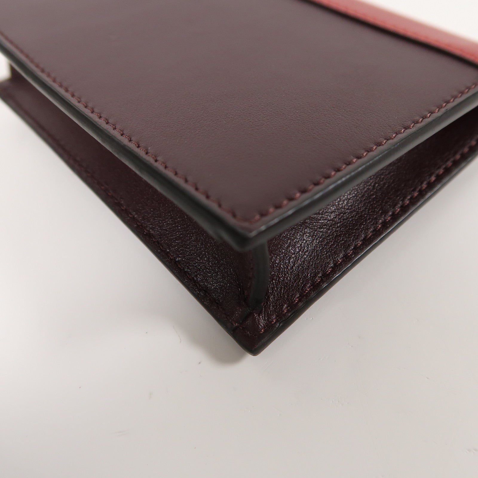 CELINE 牛皮皮革Card Case金扣卡片套紅色/黃色/啡色