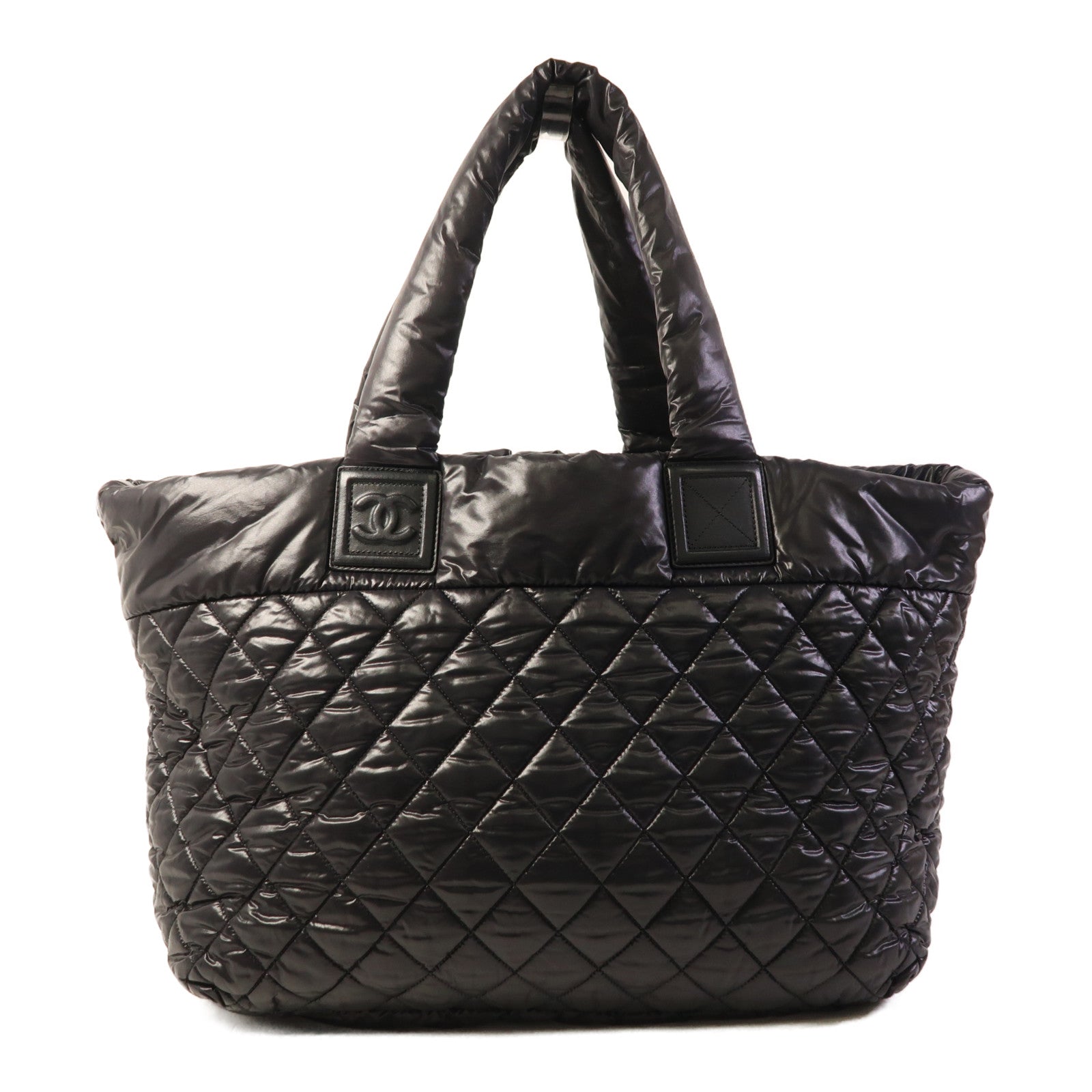 CHANEL 尼龍Coco Cocoon銀扣肩背袋