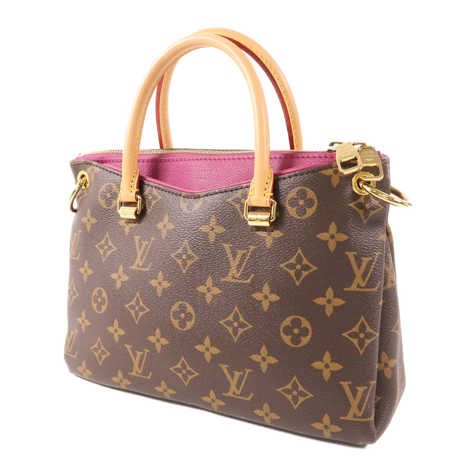 LOUIS VUITTON Monogram Pallas BB金扣手挽肩背兩用袋