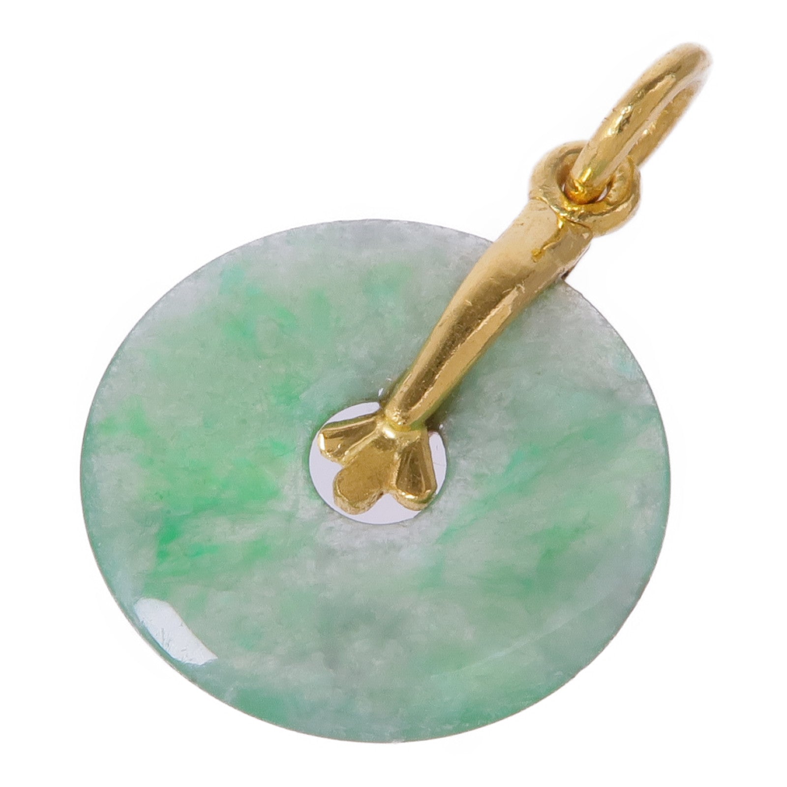 JEWELRY 24K黃金Jade Pendant Top翡翠吊墜
