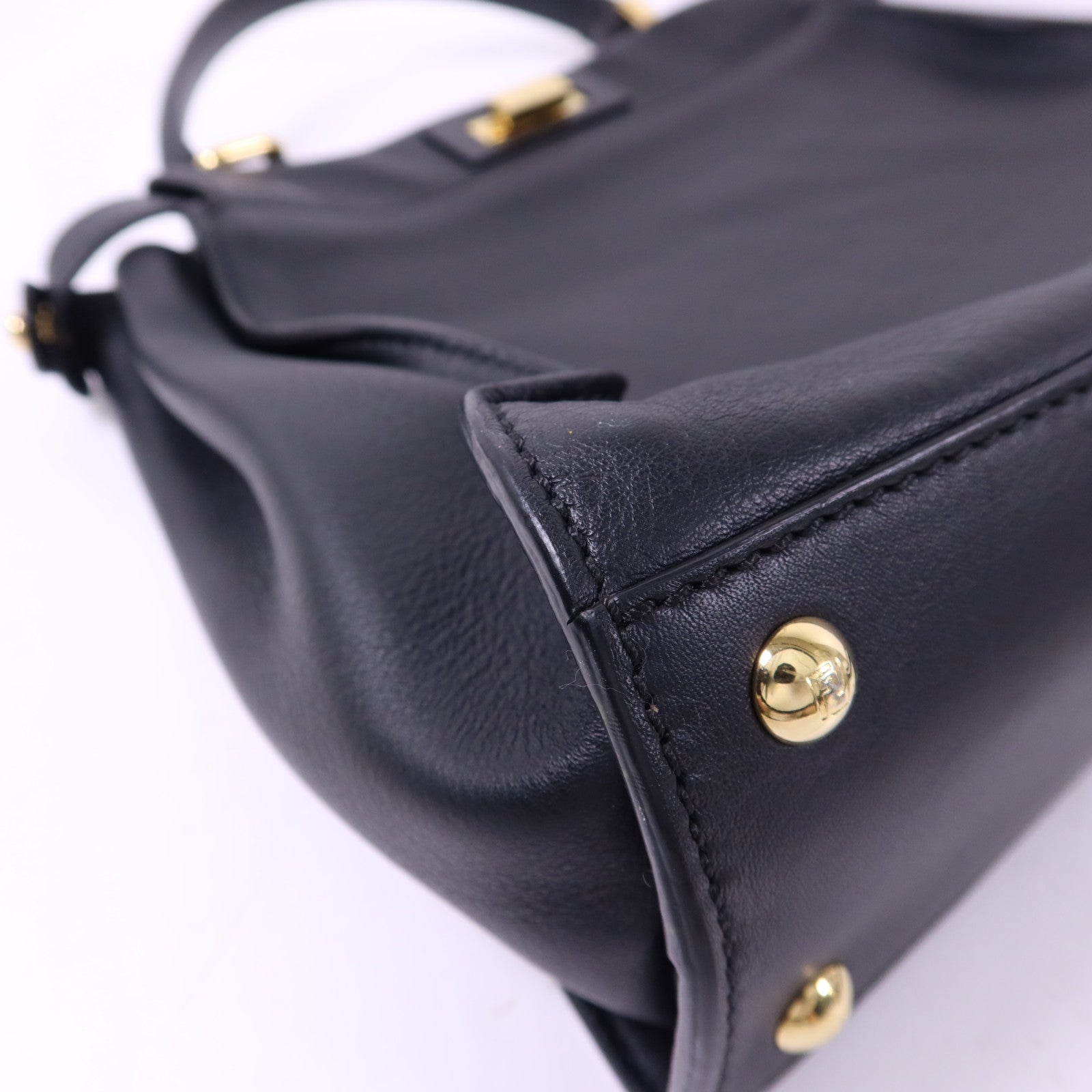 FENDI 牛皮皮革Peekaboo金扣手挽肩背兩用袋