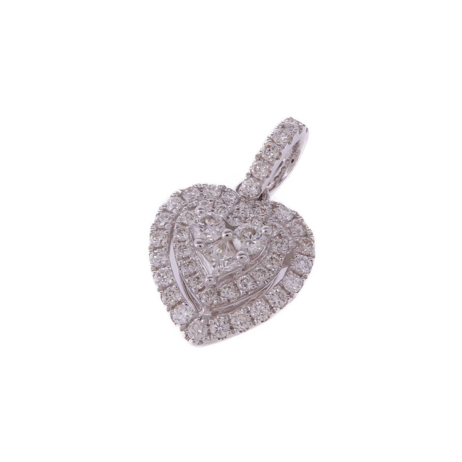 JEWELRY 18K白金Diamond Pendant Top鑽石吊墜