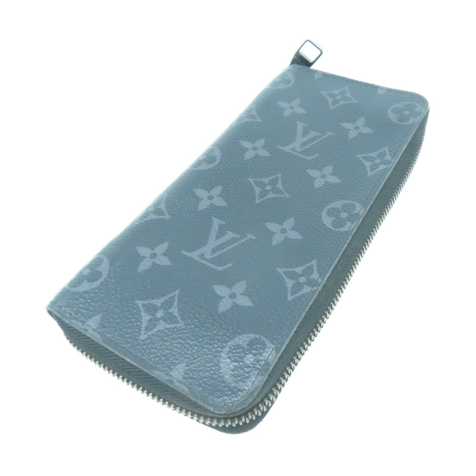 LOUIS VUITTON 【激減優惠】Monogram Eclipse Zippy Wallet Vertical銀扣長錢包黑色