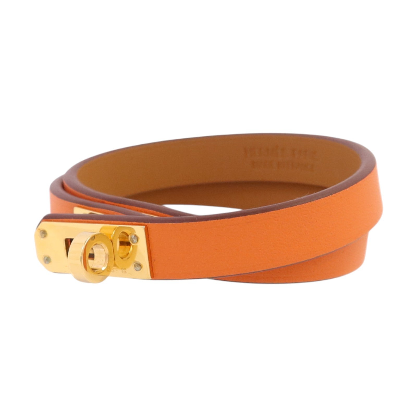 HERMES Swift皮革Mini Kelly Double Tour Bracelet金扣手鏈