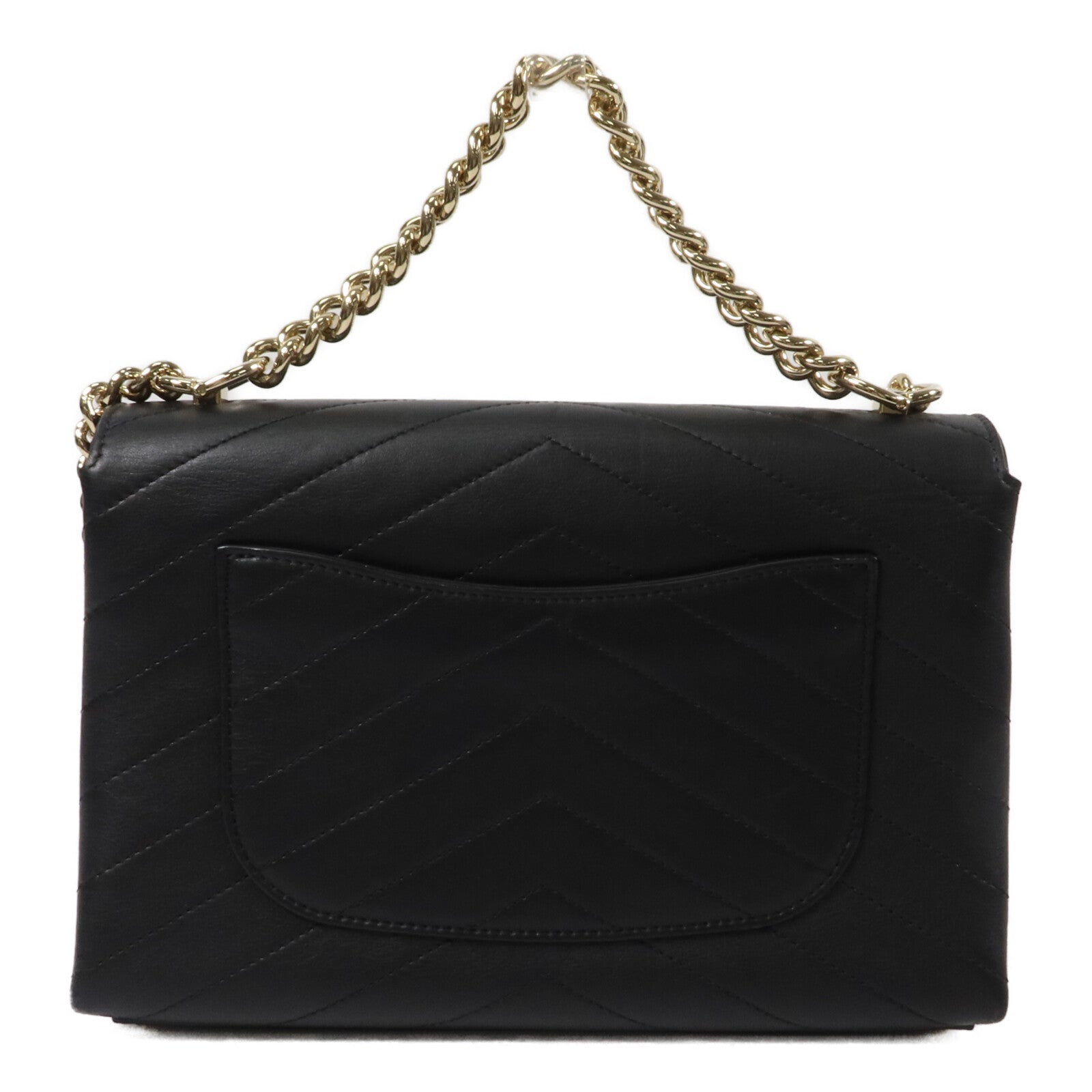 CHANEL 牛皮皮革Chain Shoulder鏈帶肩背兩用袋