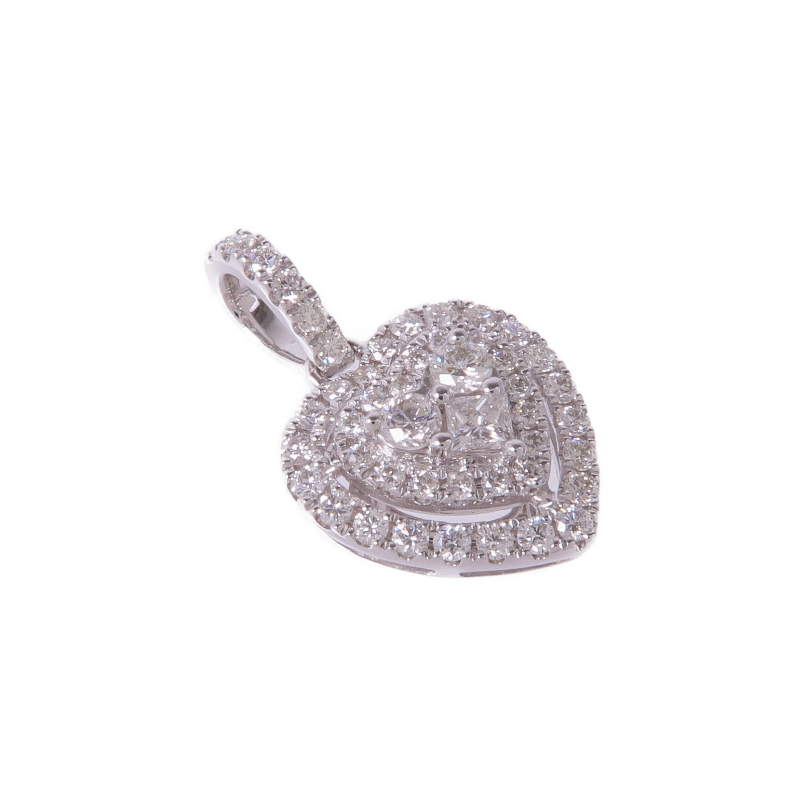 JEWELRY 18K白金Diamond Pendant Top鑽石吊墜