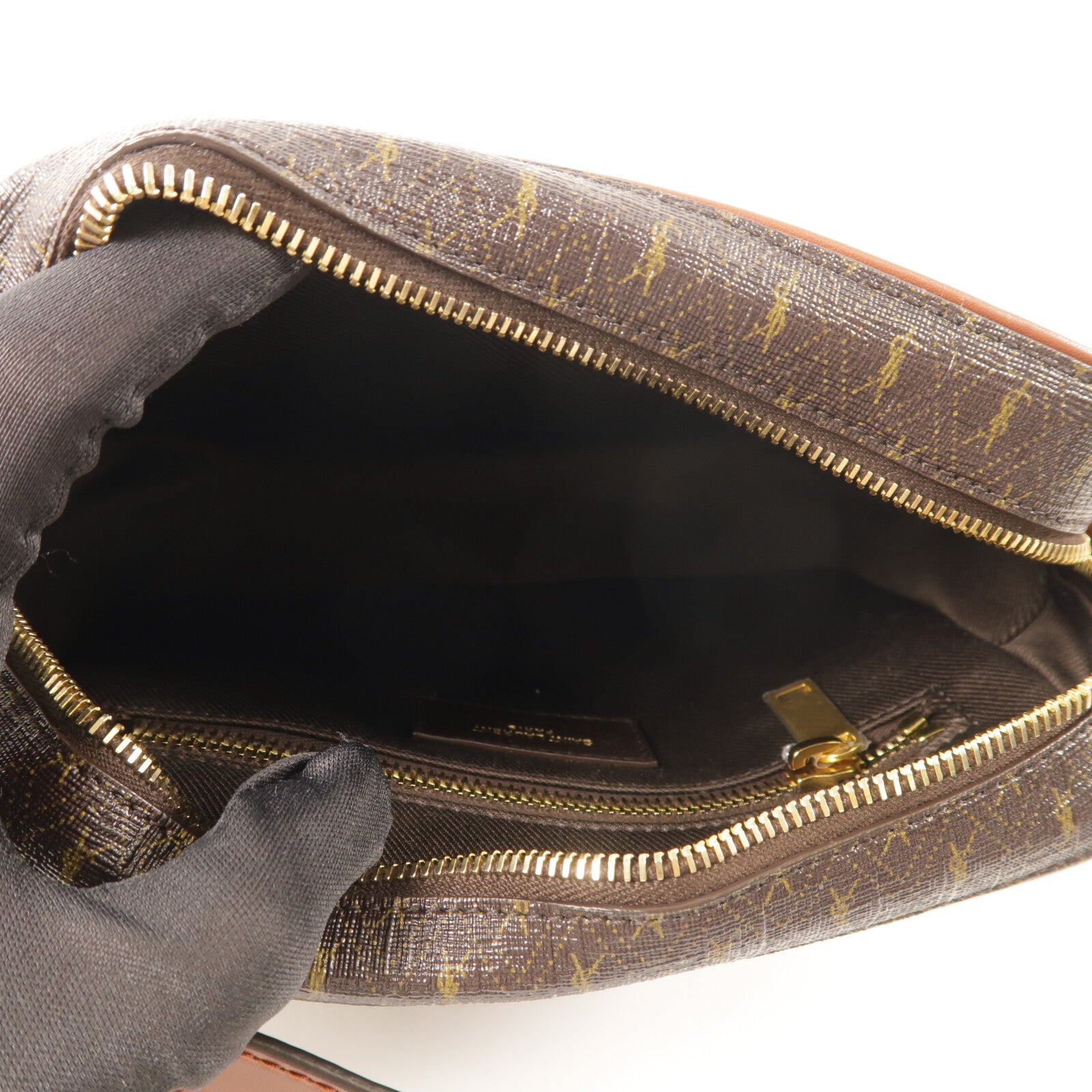 SAINT LAURENT 塗層帆布Shoulder Bag肩背袋