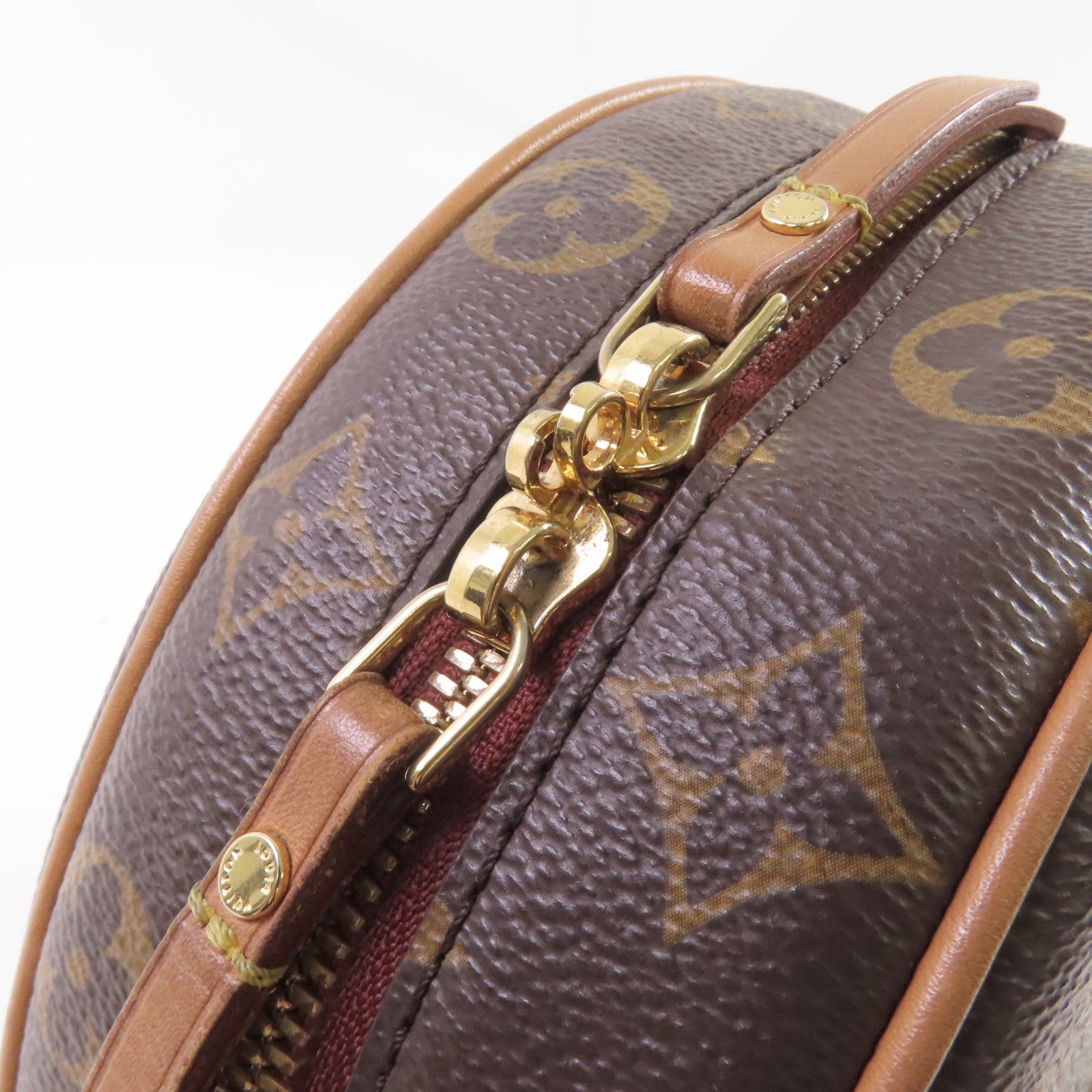 LOUIS VUITTON Monogram Boite Chapeau Souple MM Shoulder Bag金扣肩背袋啡色