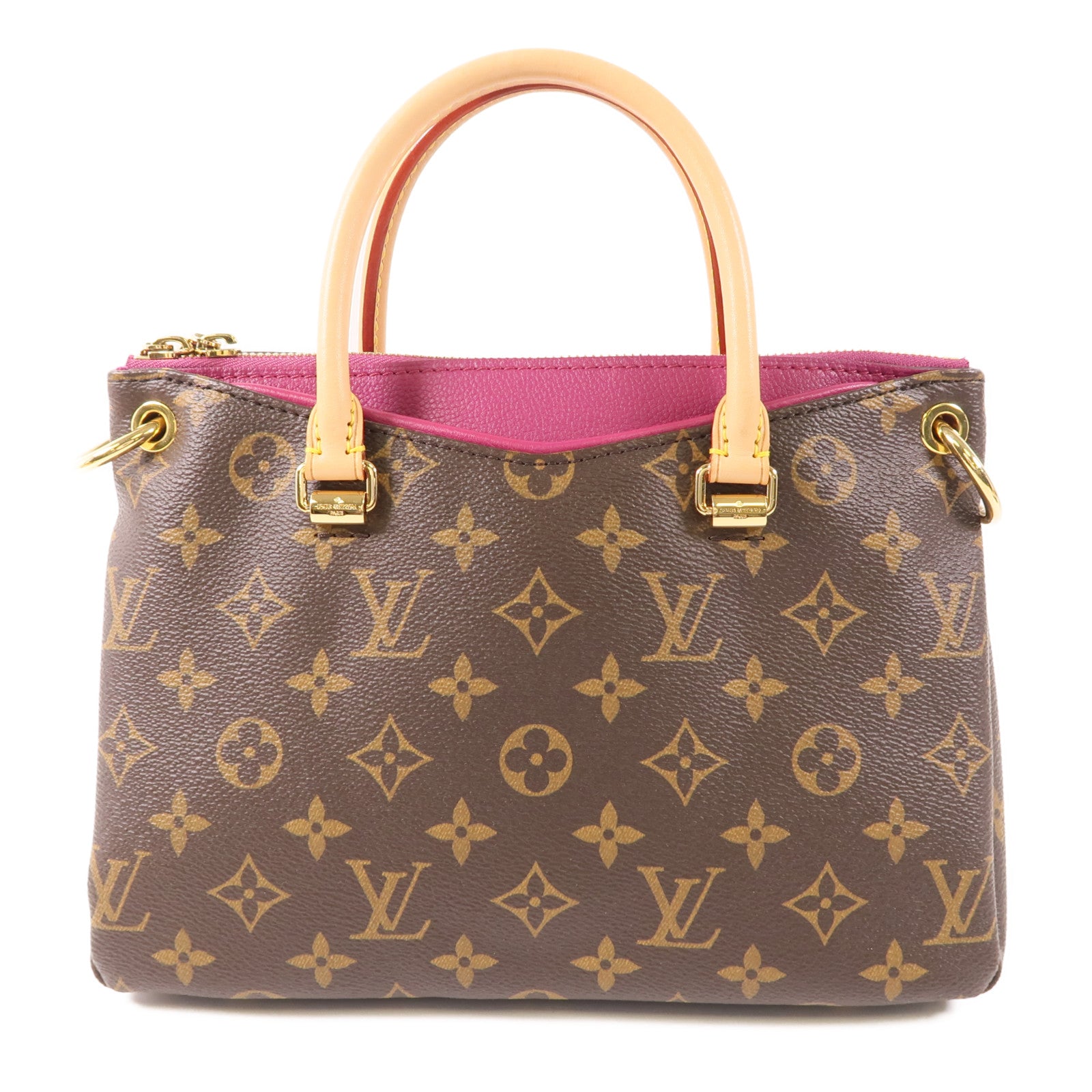LOUIS VUITTON Monogram Pallas BB金扣手挽肩背兩用袋