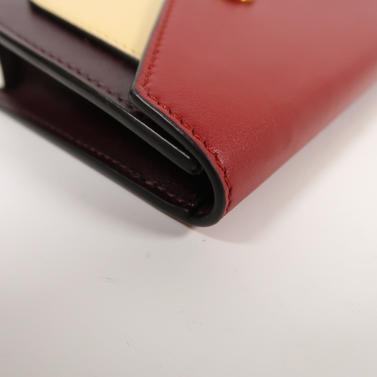 CELINE 牛皮皮革Card Case金扣卡片套紅色/黃色/啡色