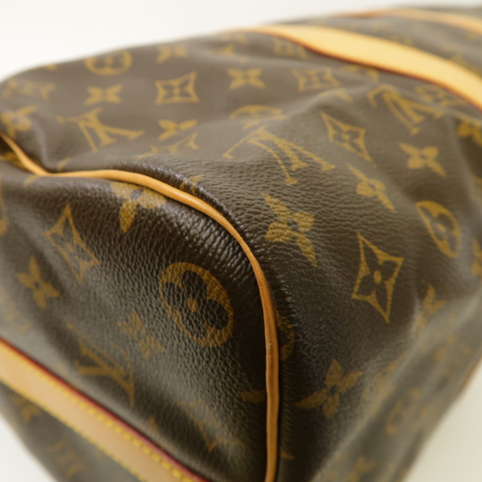 LOUIS VUITTON Monogram Keepall 45 Bandouliere金扣手挽肩背兩用袋啡色