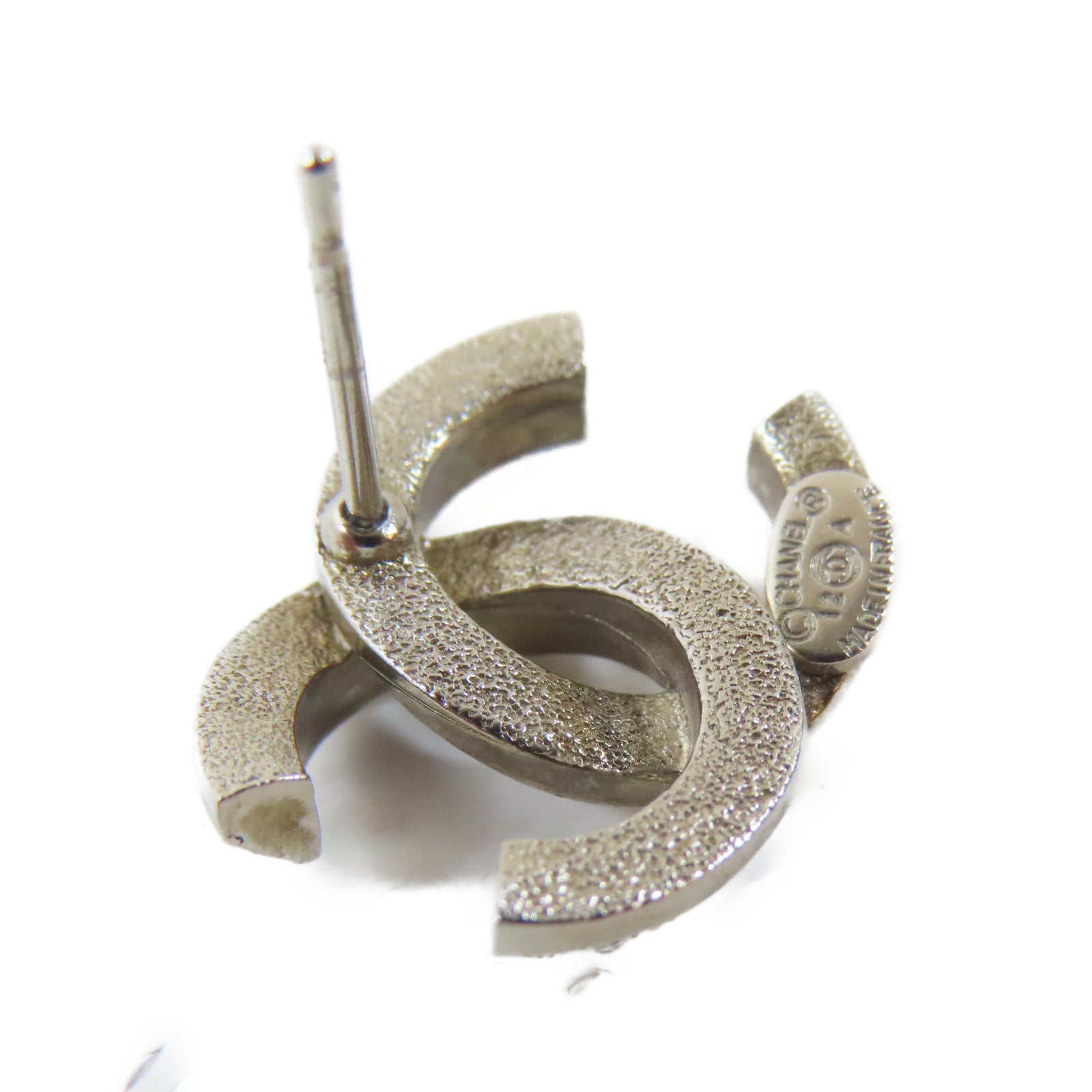 CHANEL 金屬Earrings耳環銀色