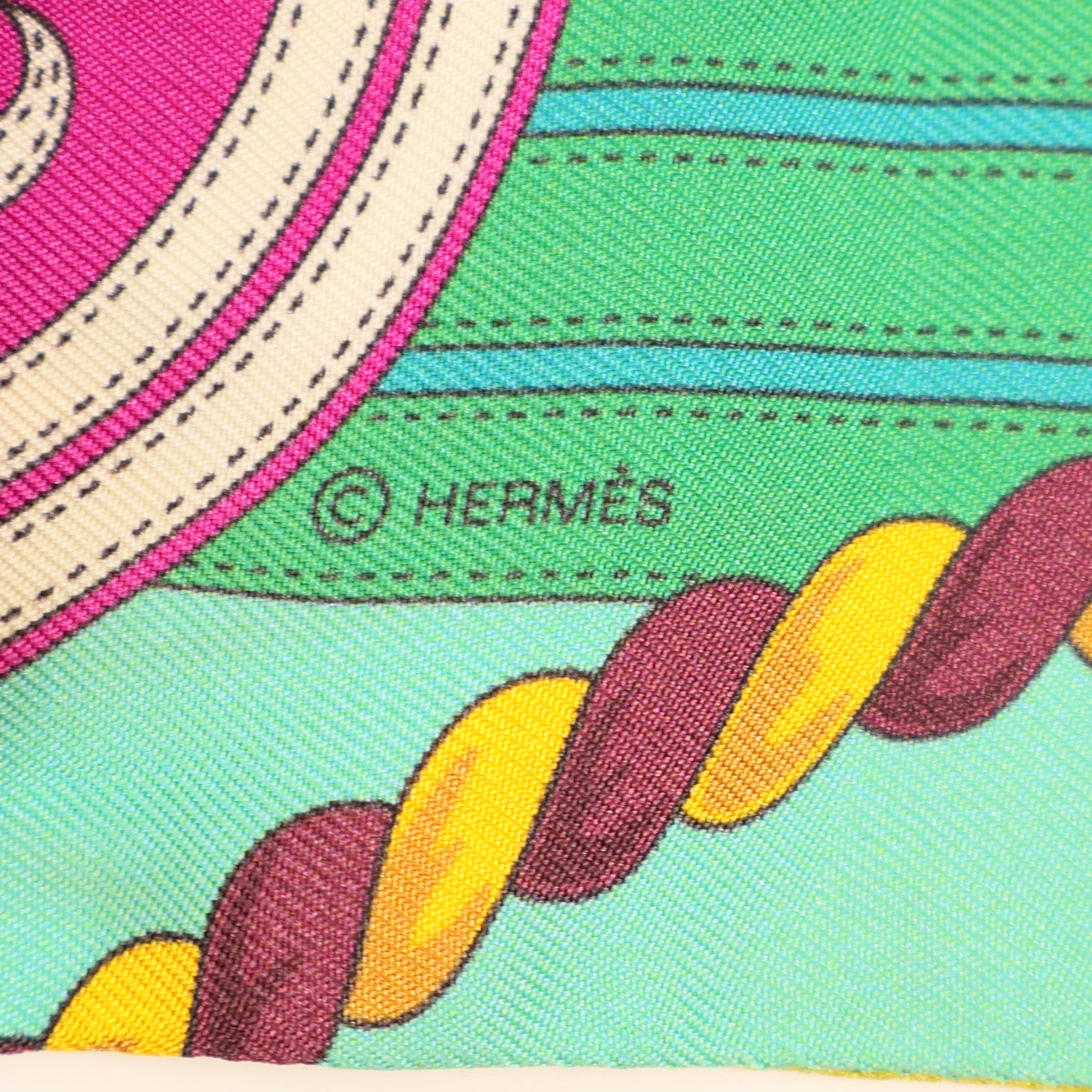HERMES 絲質Twilly絲巾
