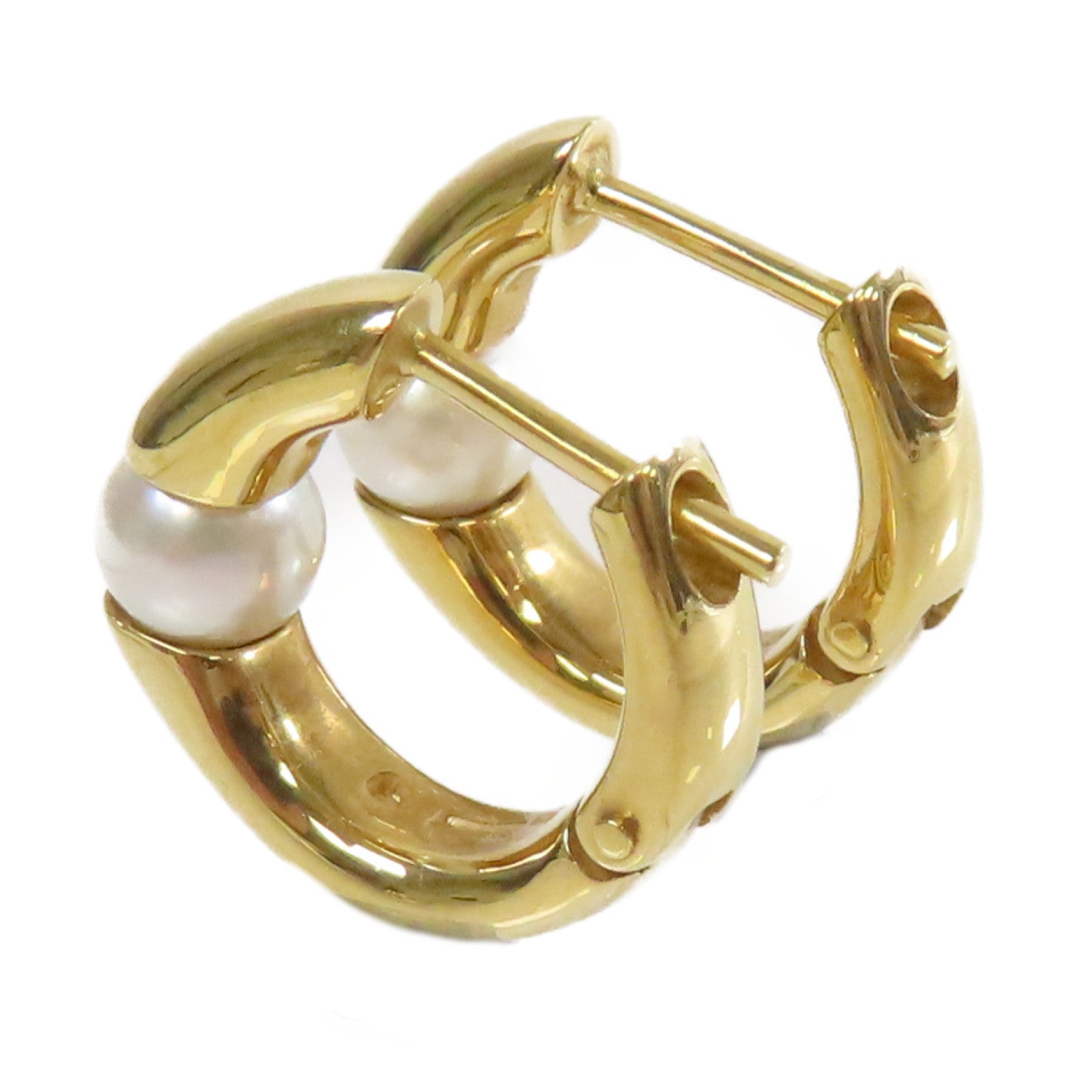 MIKIMOTO 18K黃金/珍珠Pearl Earrings耳環
