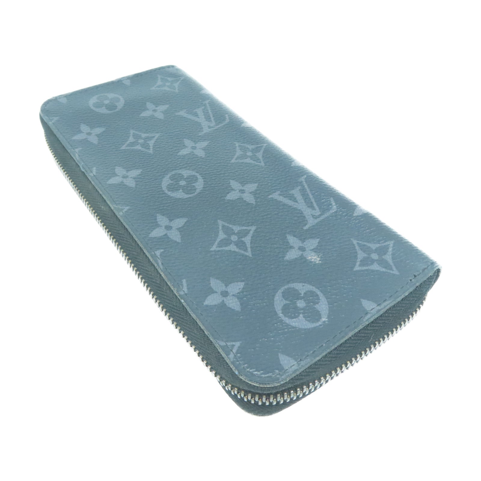 LOUIS VUITTON 【激減優惠】Monogram Eclipse Zippy Wallet Vertical銀扣長錢包黑色