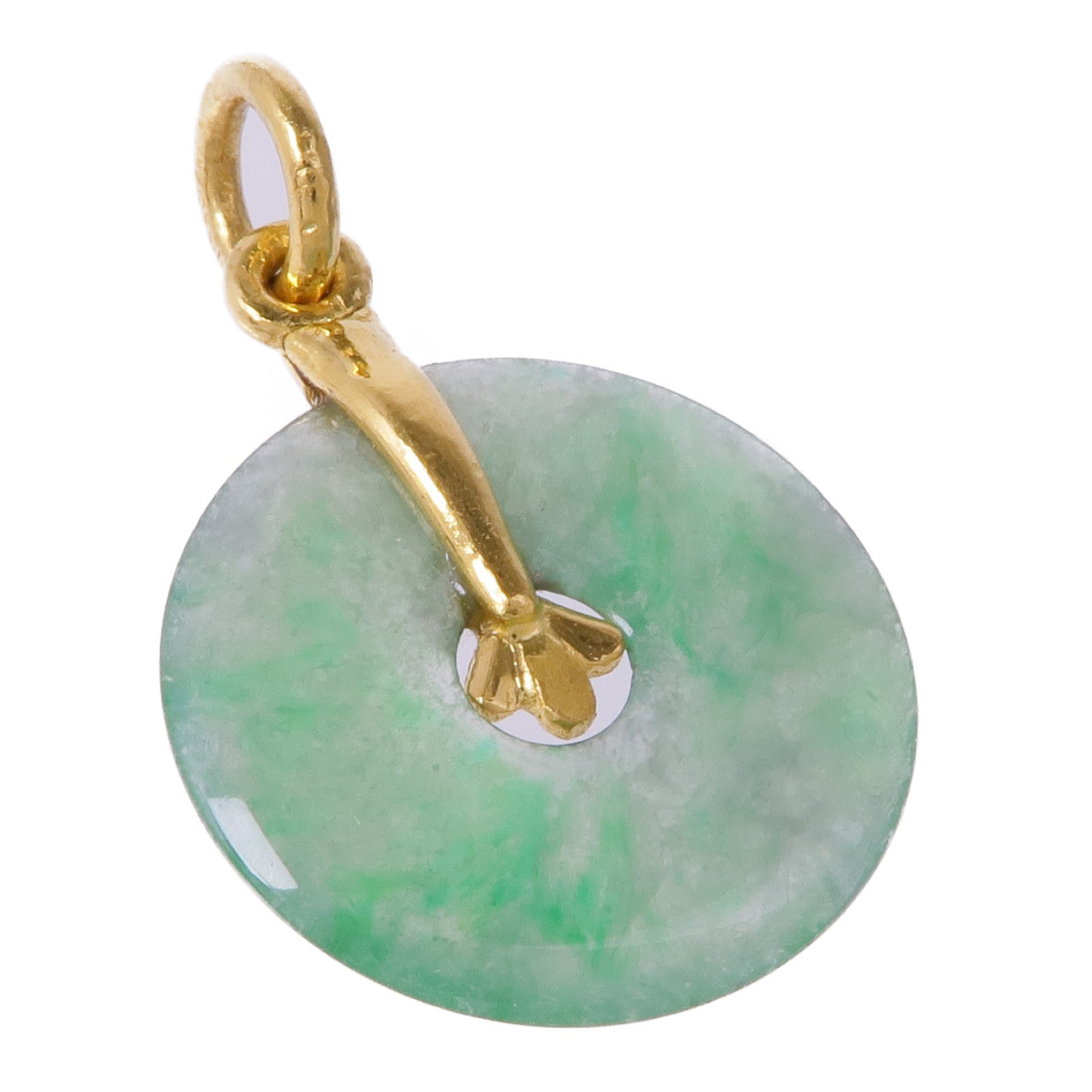 JEWELRY 24K黃金Jade Pendant Top翡翠吊墜