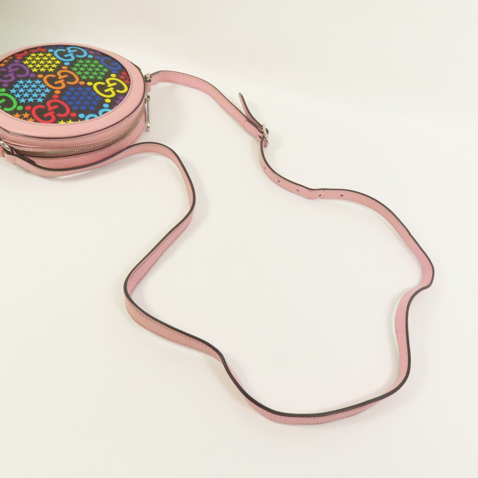 GUCCI 塗層帆布GG Psychedelic Shoulder Bag肩背袋