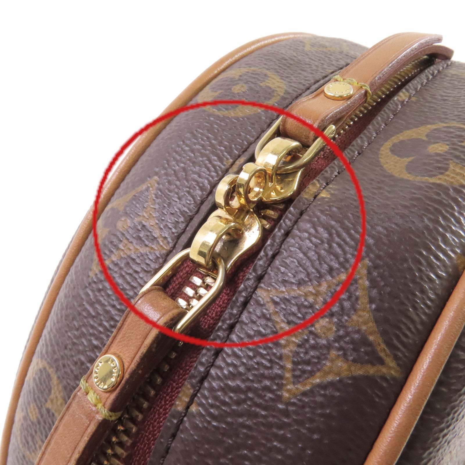LOUIS VUITTON Monogram Boite Chapeau Souple MM Shoulder Bag金扣肩背袋啡色