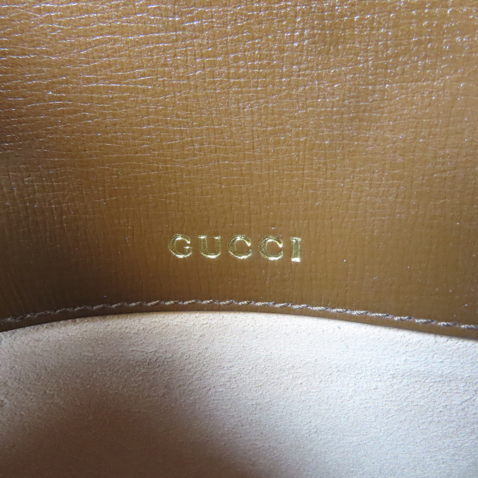 GUCCI 牛皮皮革Shoulder Bag金扣肩背袋啡色