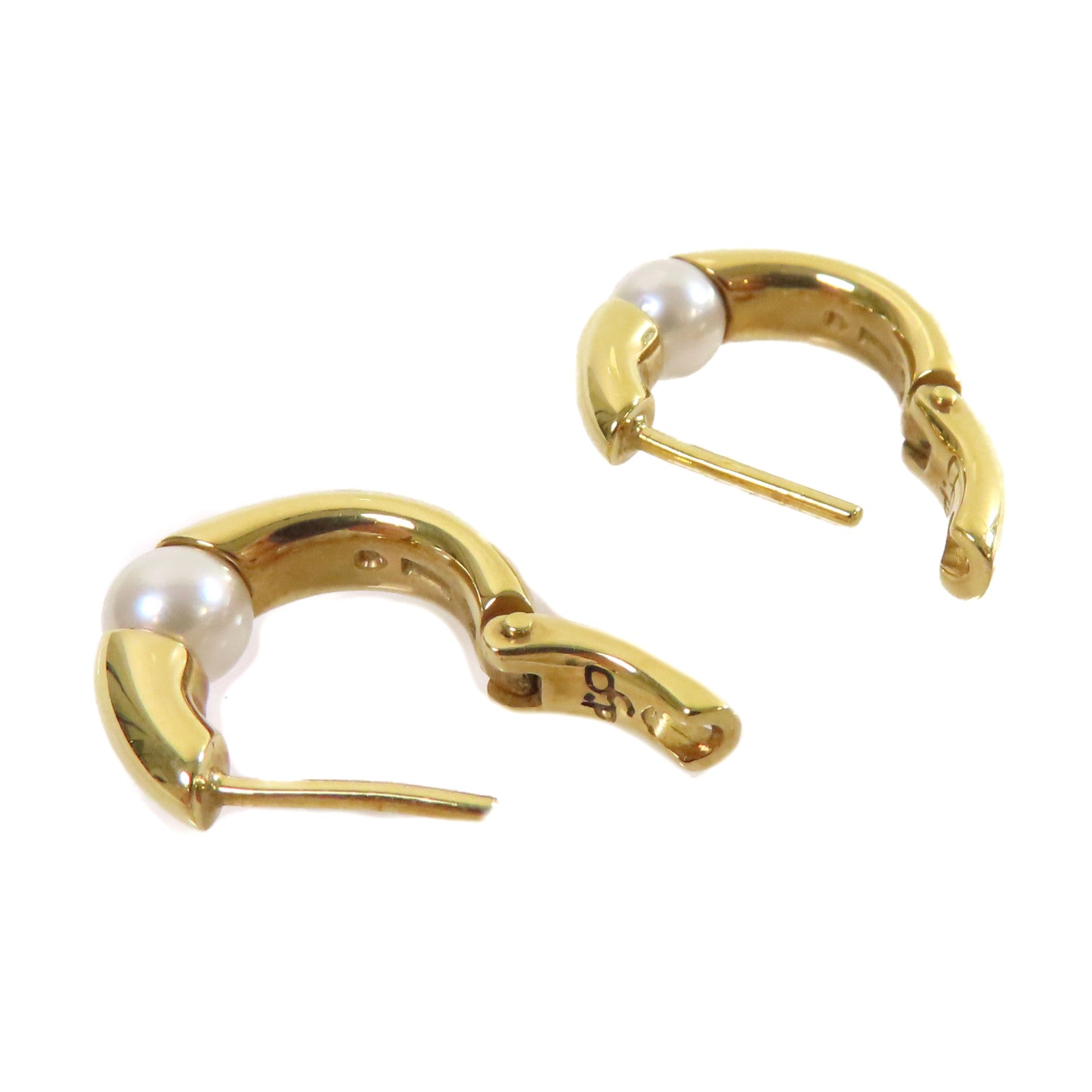 MIKIMOTO 18K黃金/珍珠Pearl Earrings耳環