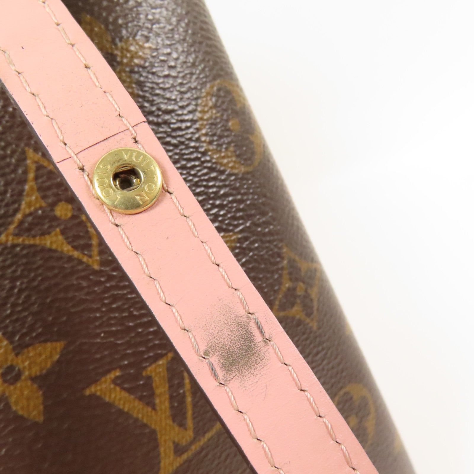 LOUIS VUITTON LV GHW Neo Noe 2way Shoulder Bag M44022 Monogram Brown Pink