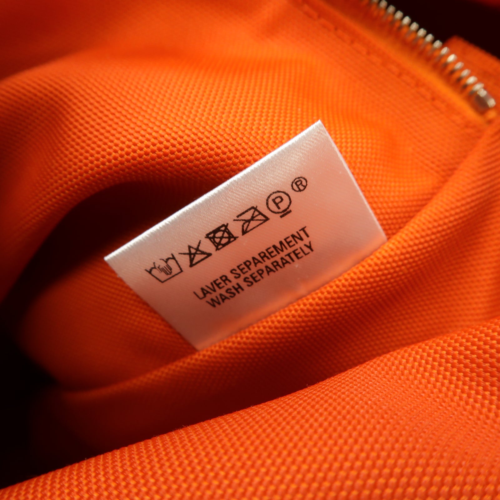 HERMES 帆布Sac De Pansage銀扣手挽肩背兩用袋卡其色