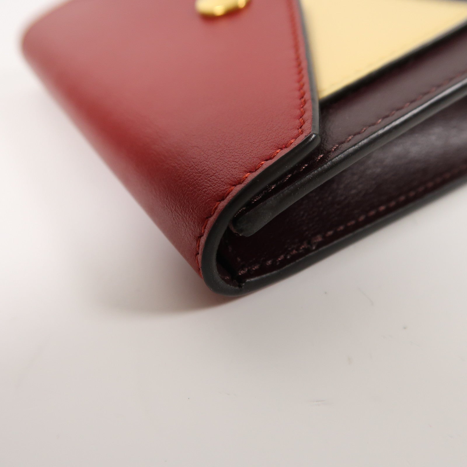 CELINE 牛皮皮革Card Case金扣卡片套紅色/黃色/啡色