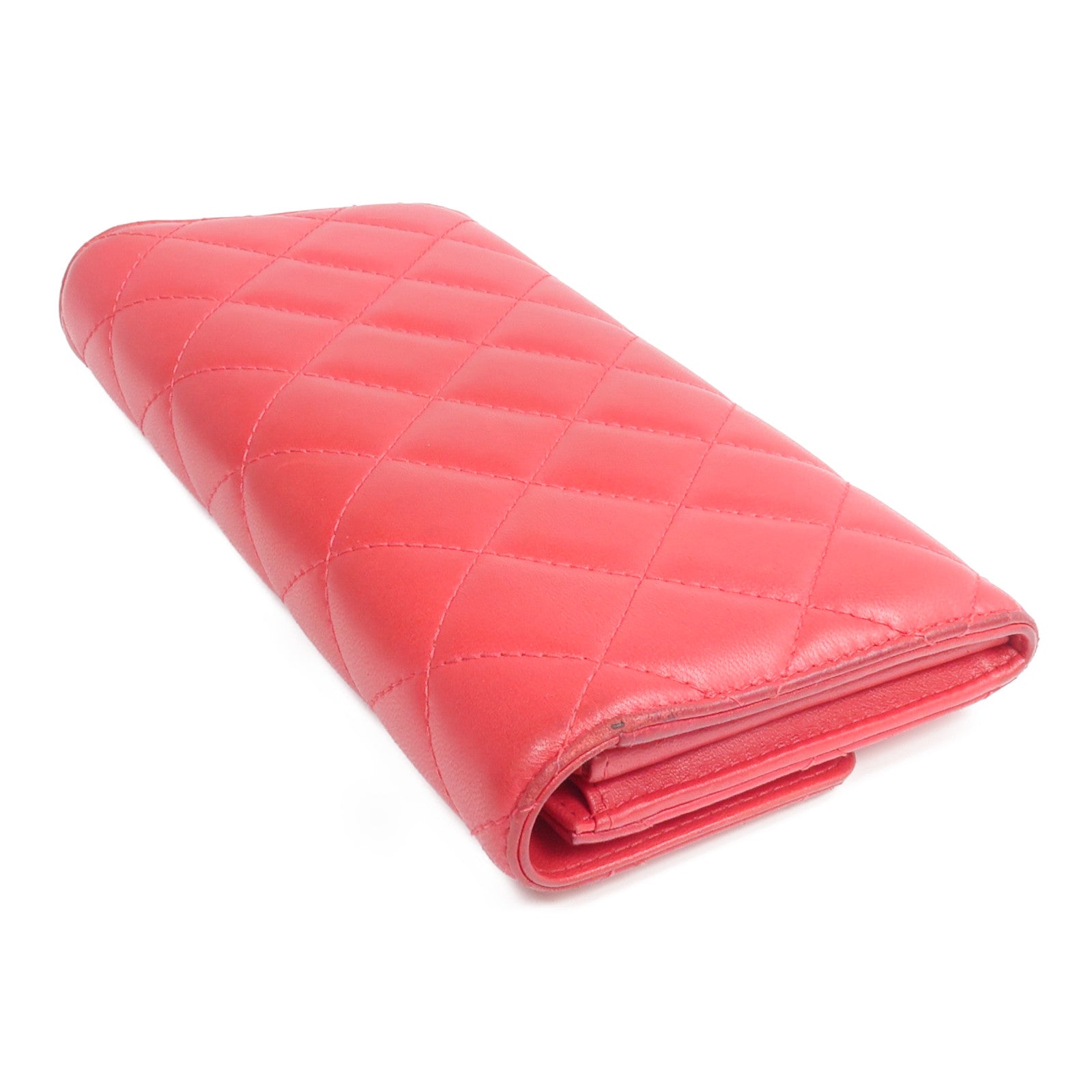 CHANEL 羊皮皮革Classic Long Flap Wallet金扣長錢包