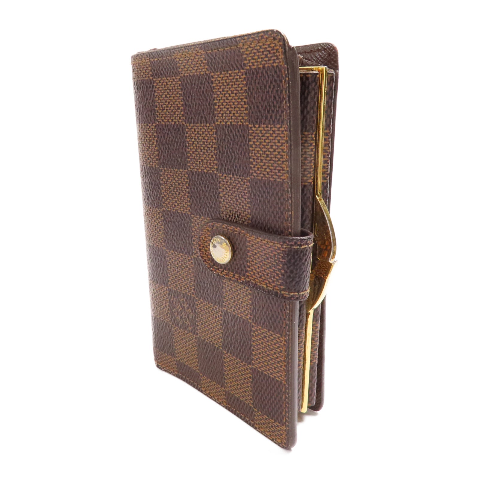 LOUIS VUITTON Damier Wallet金扣錢包