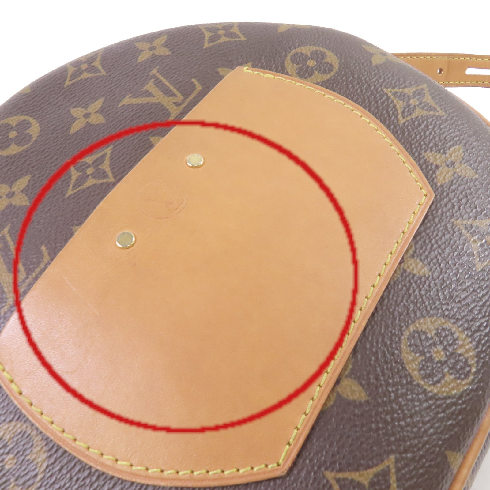 LOUIS VUITTON Monogram Boite Chapeau Souple MM Shoulder Bag金扣肩背袋啡色
