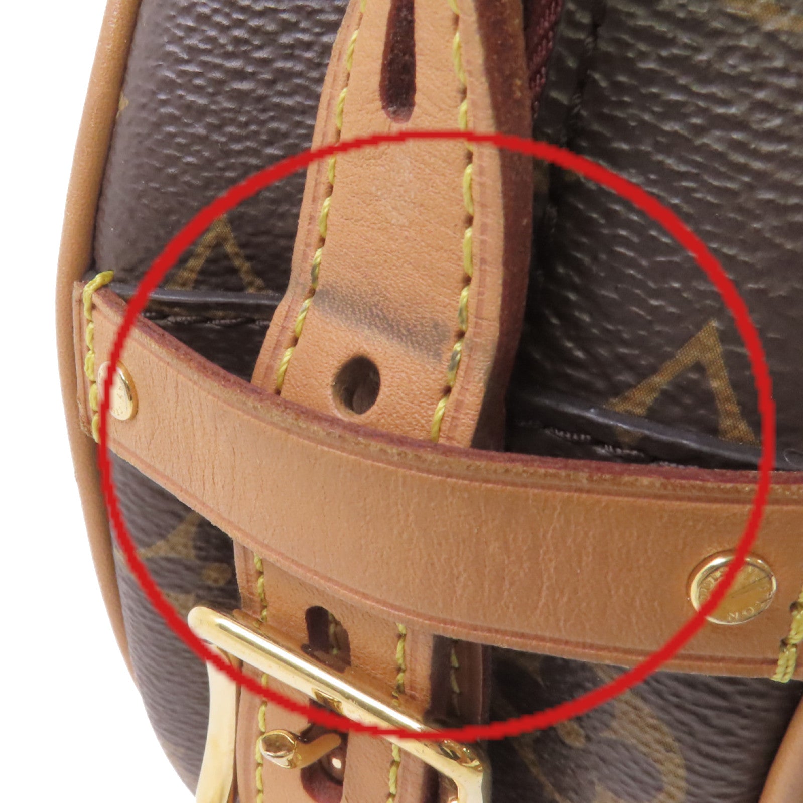 LOUIS VUITTON Monogram Boite Chapeau Souple MM Shoulder Bag金扣肩背袋啡色