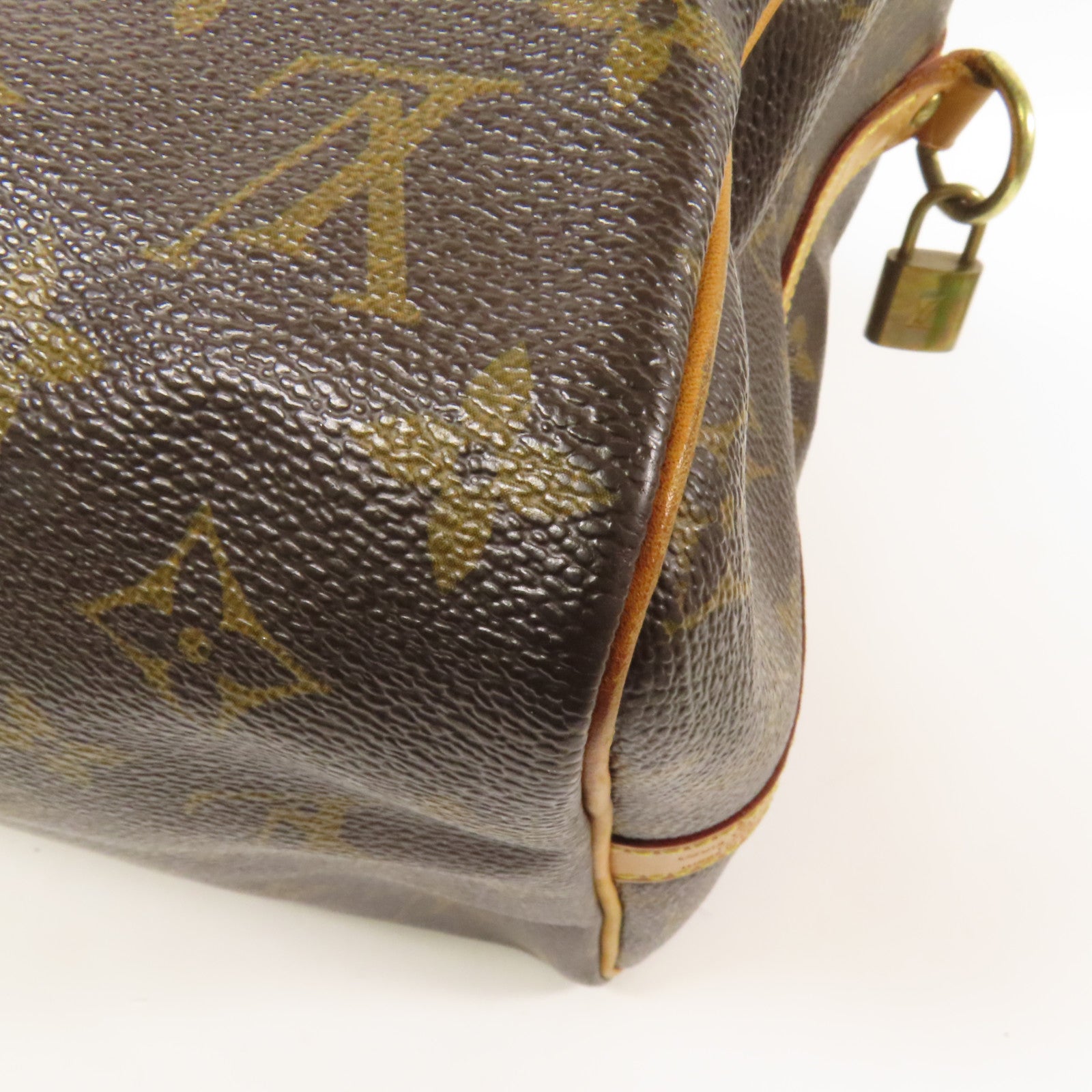 LOUIS VUITTON Monogram Speedy Bandouliere 30金扣手挽肩背兩用袋