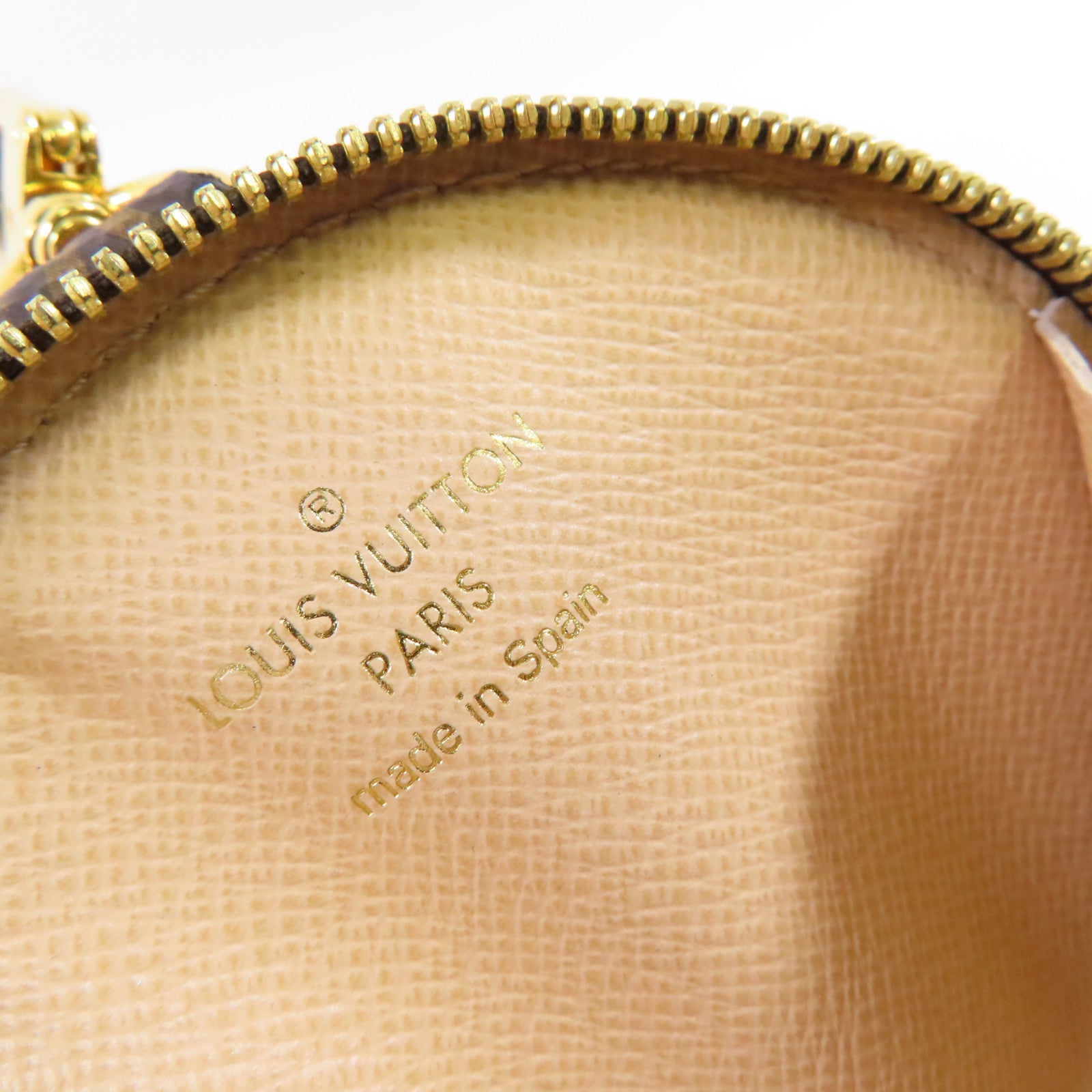 LOUIS VUITTON Monogram Coin Case金扣零錢包啡色