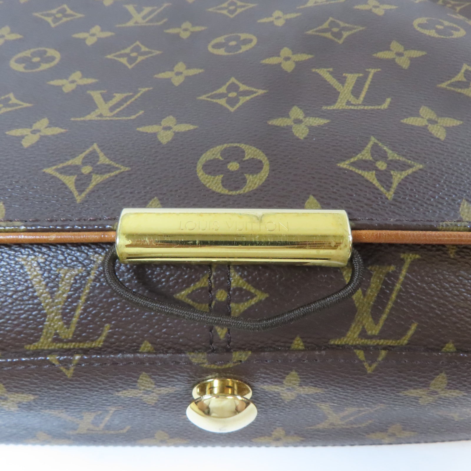 LOUIS VUITTON Monogram Abbesses金扣肩背袋啡色