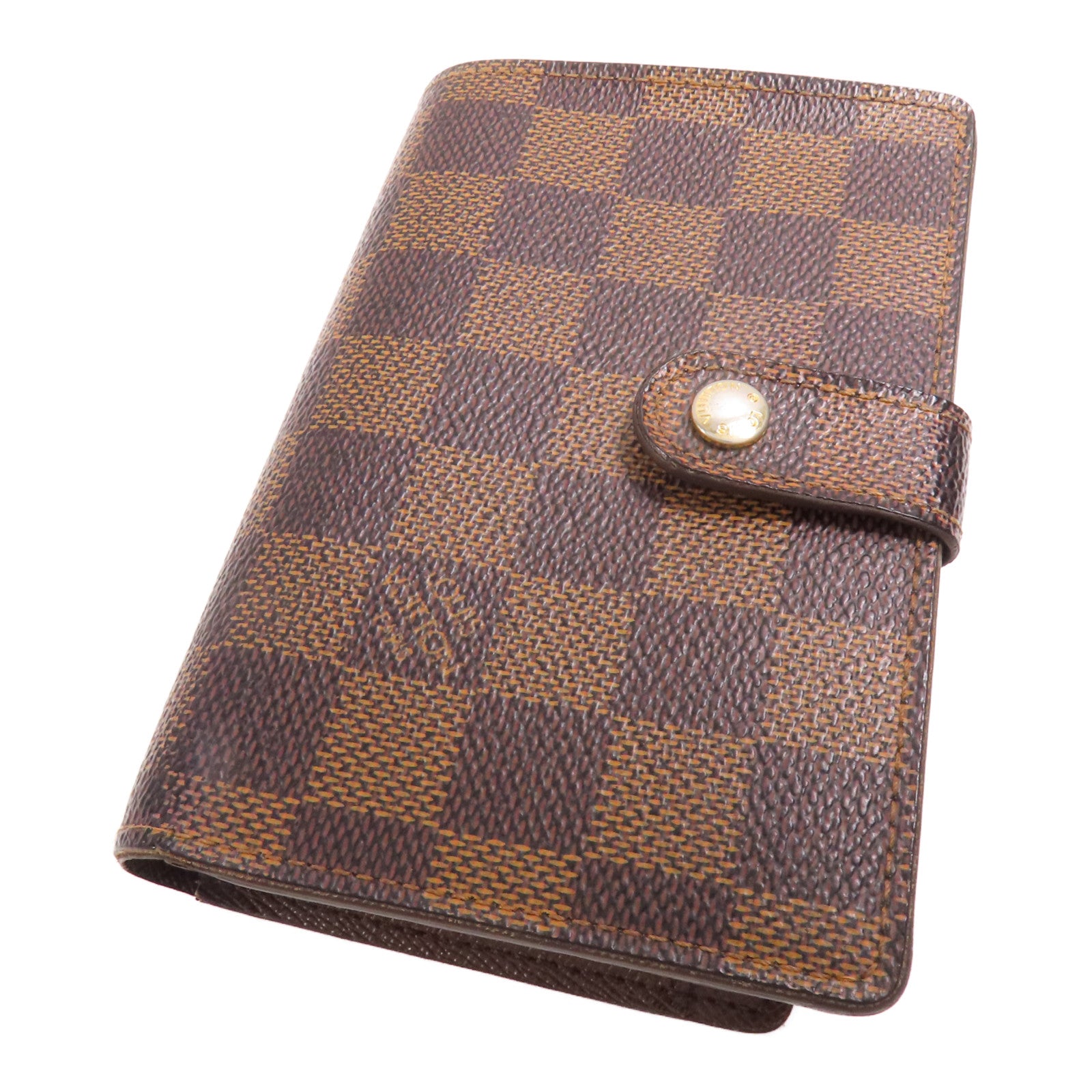 LOUIS VUITTON Damier Wallet金扣錢包