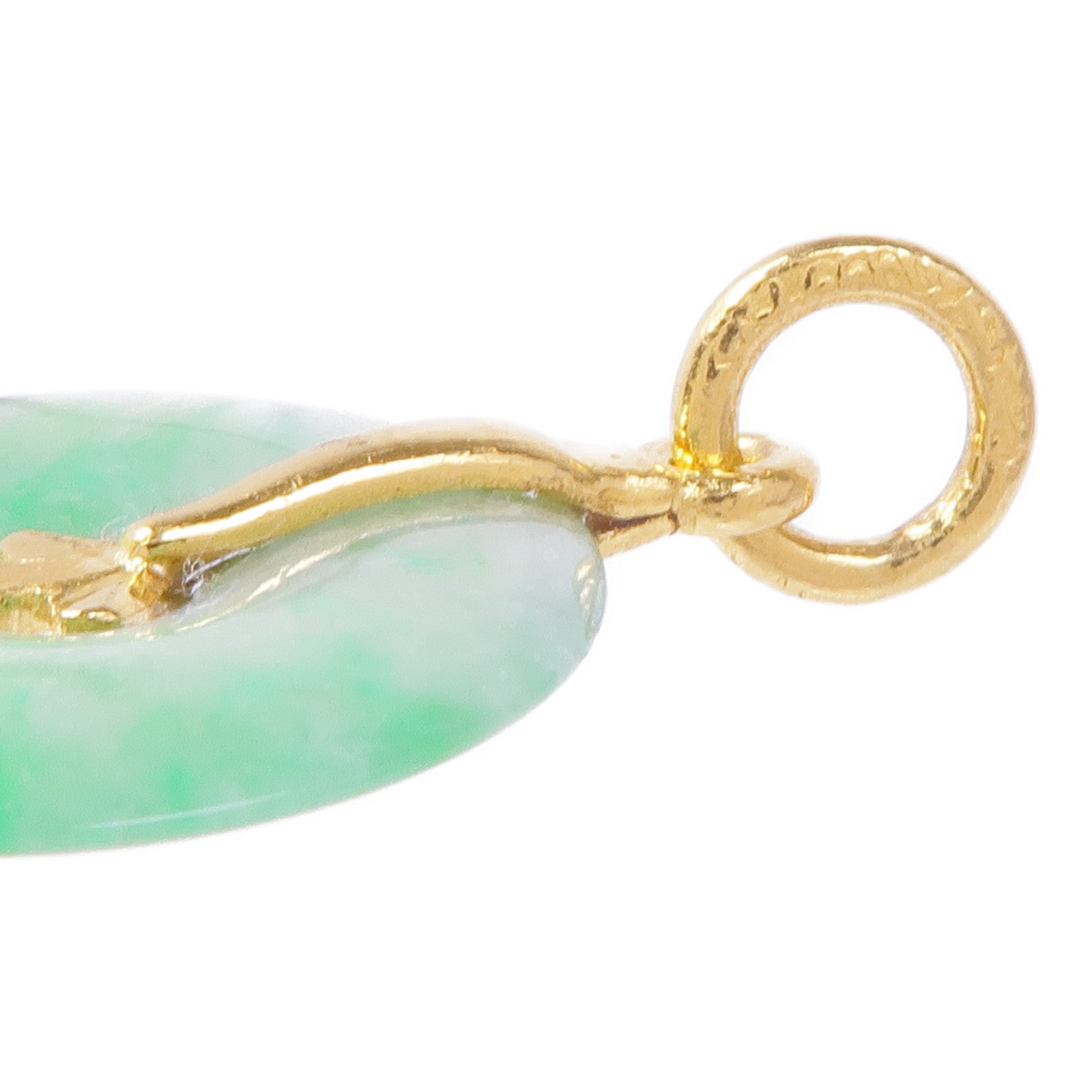 JEWELRY 24K黃金Jade Pendant Top翡翠吊墜