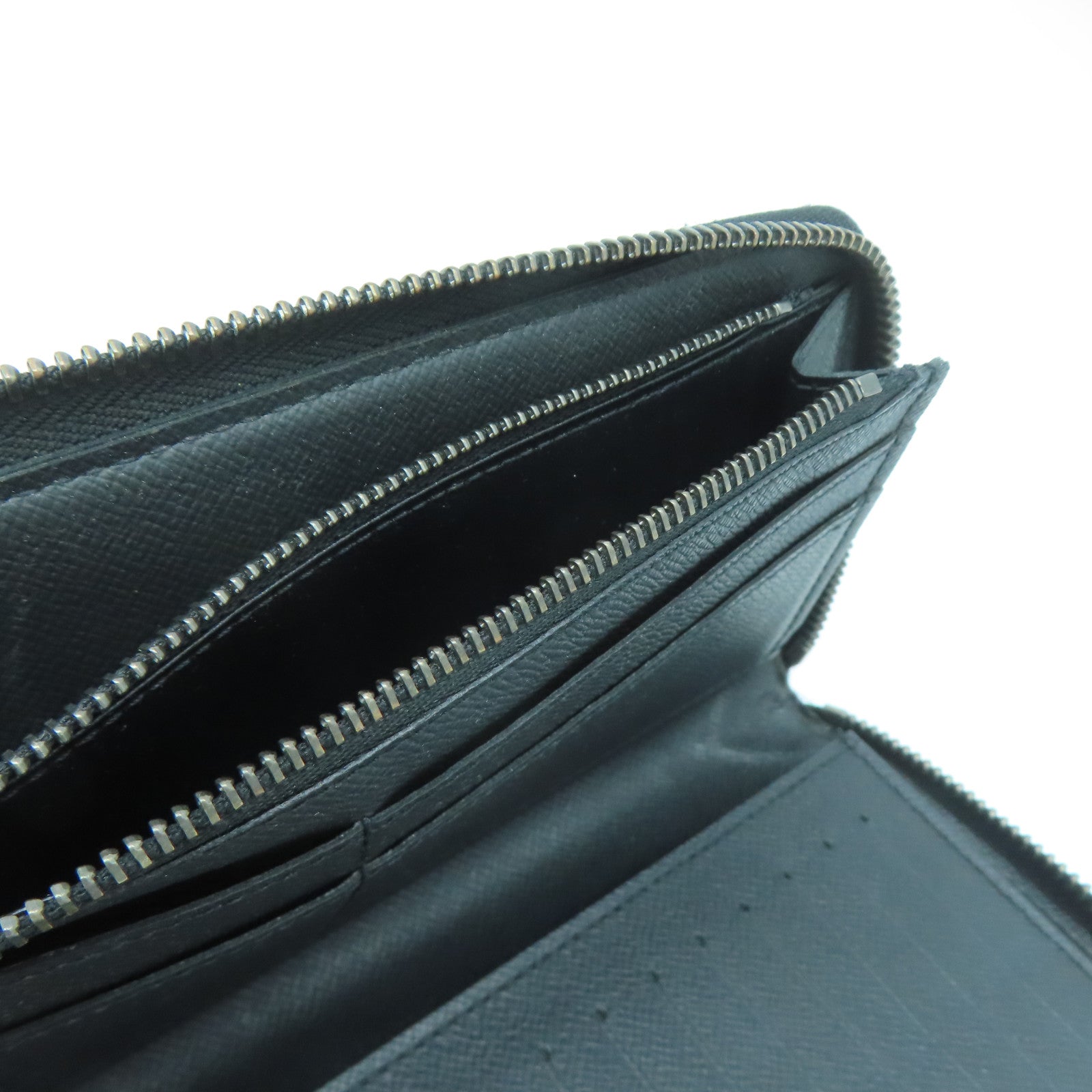 LOUIS VUITTON 【激減優惠】Monogram Eclipse Zippy Wallet Vertical銀扣長錢包黑色