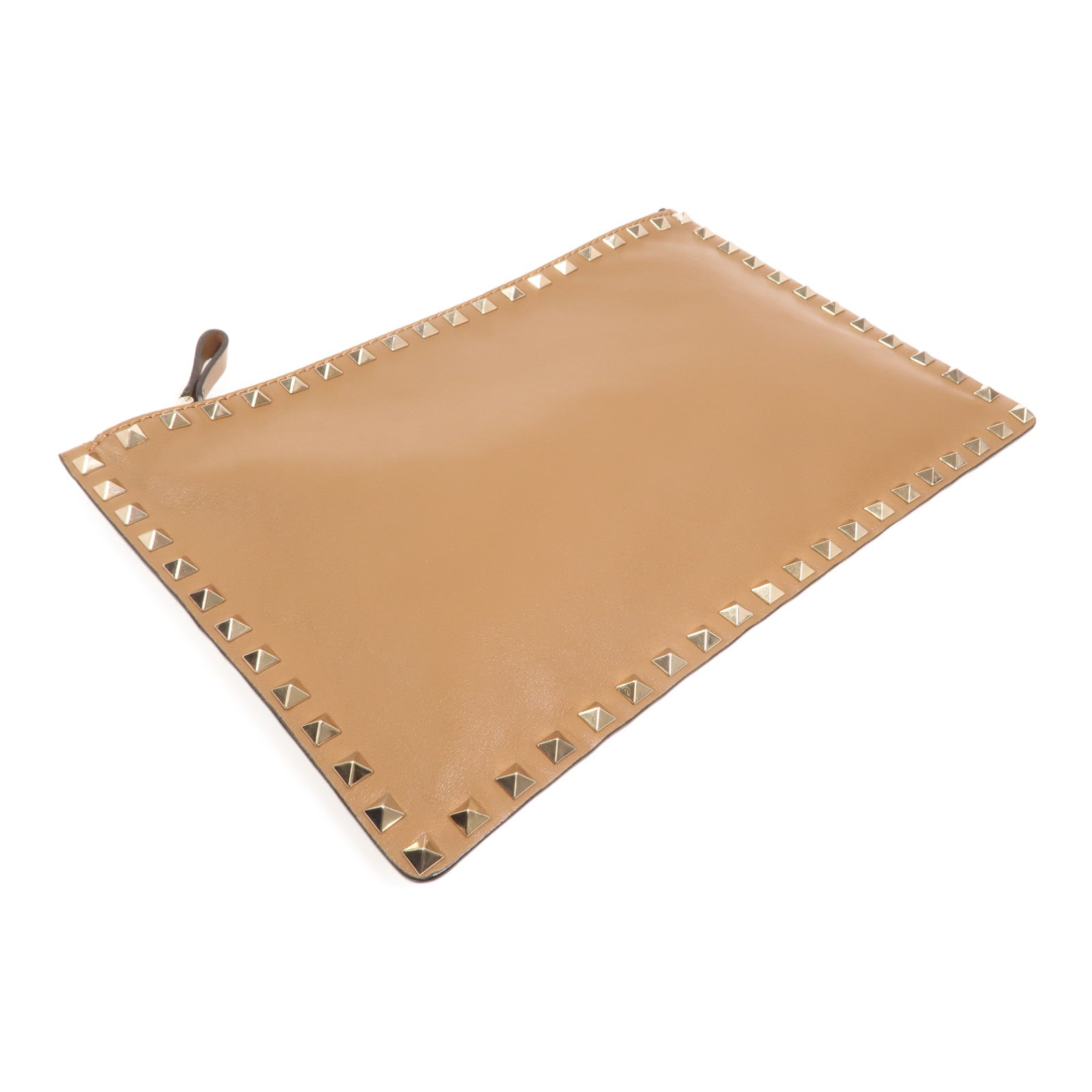 Valentino 牛皮皮革Clutch金扣手拿包