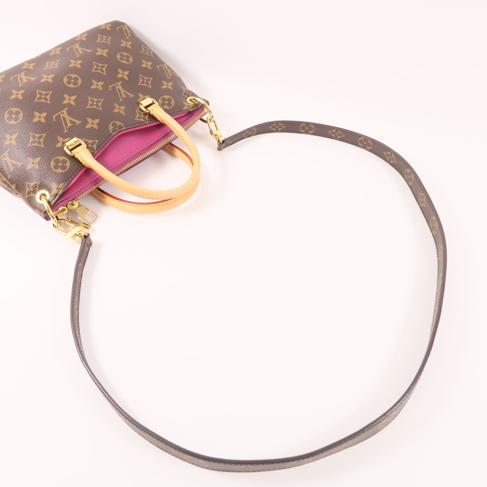LOUIS VUITTON Monogram Pallas BB金扣手挽肩背兩用袋