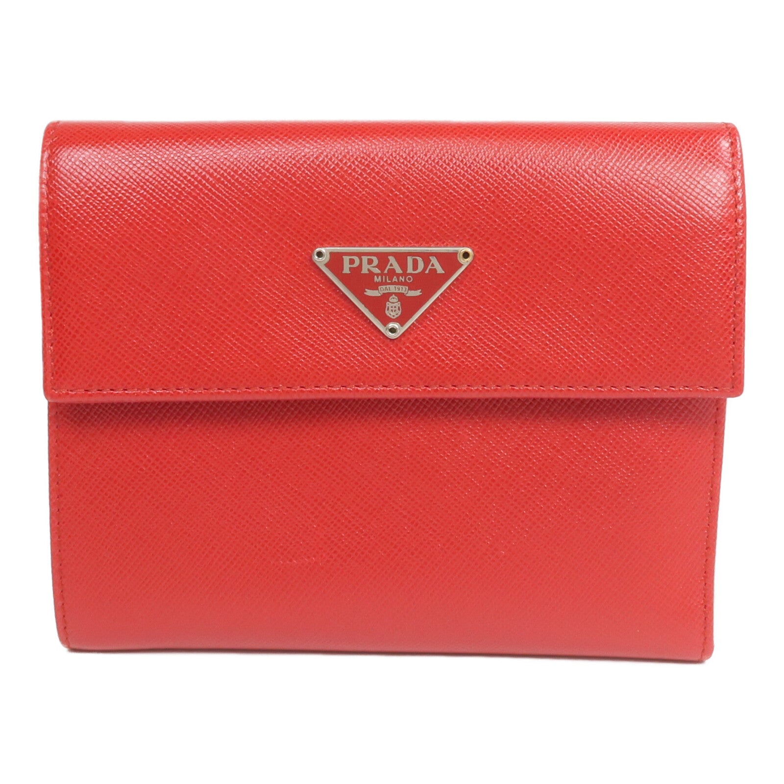 PRADA 牛皮皮革Fold Wallet錢包