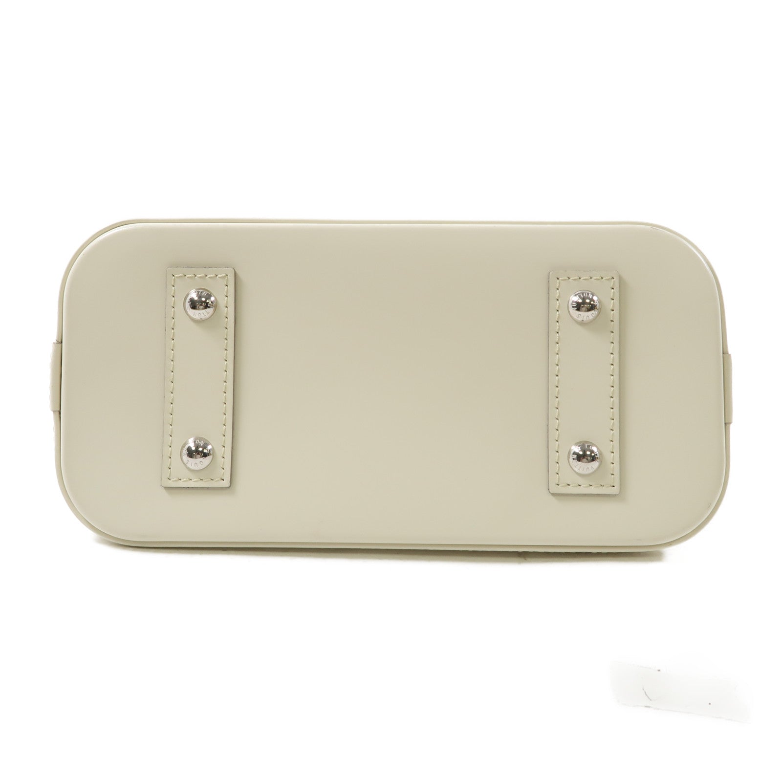 LOUIS VUITTON Epi Alma BB銀扣手挽肩背兩用袋白色