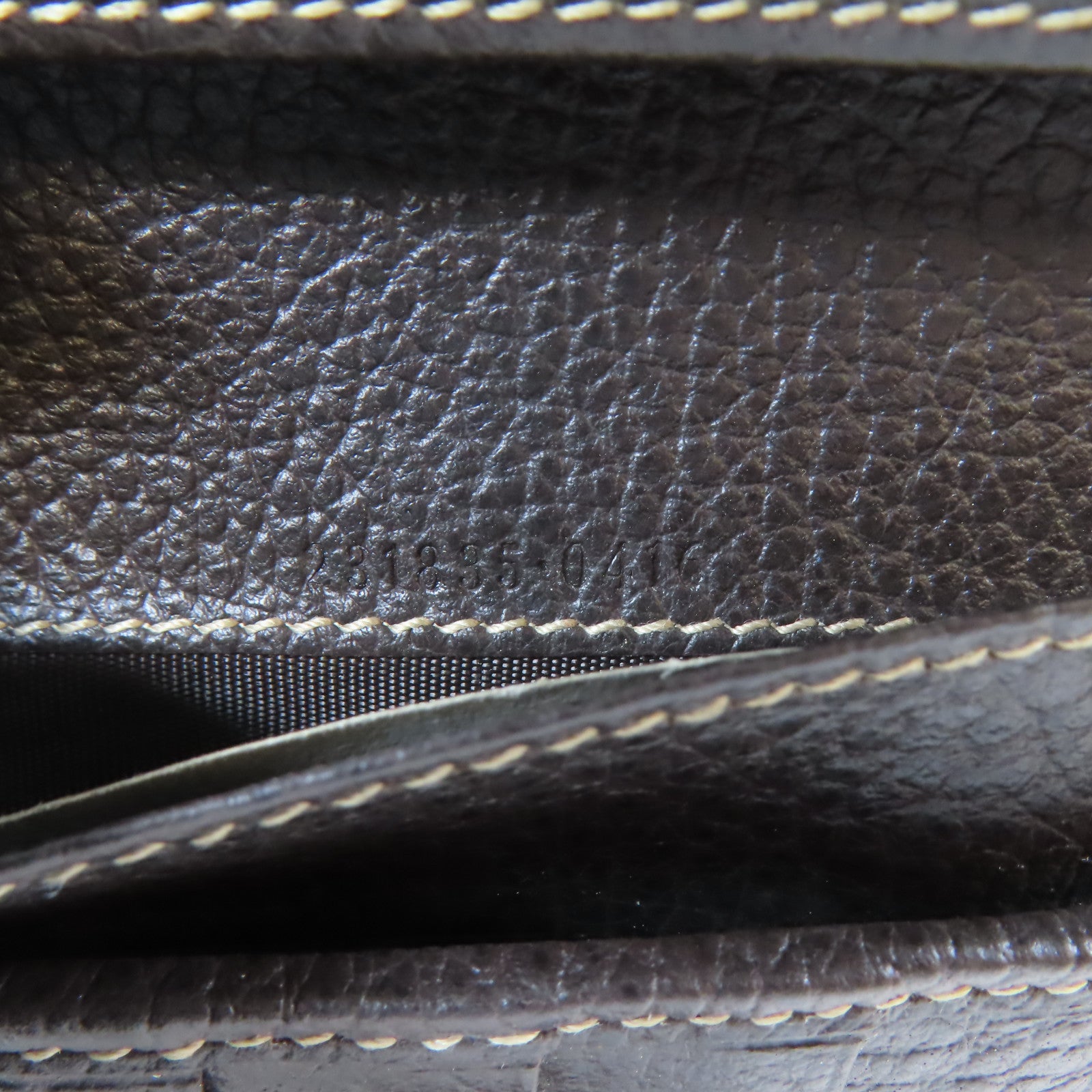 GUCCI 塗層帆布Long Wallet金扣長錢包啡色